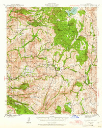 Cuyamaca Peak 1942 topographic map thumbnail