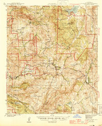 Cuyamaca Peak 1944 topographic map thumbnail