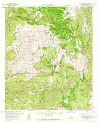 Cuyamaca Peak 1960 topographic map thumbnail