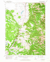 Davis Creek 1962 topographic map thumbnail