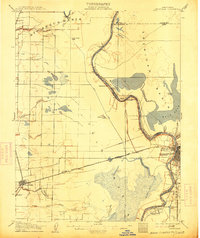 Davisville 1907 topographic map thumbnail