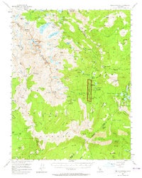 Devils Postpile 1953 topographic map thumbnail