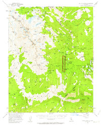 Devils Postpile 1953 topographic map thumbnail