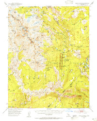 Devils Postpile 1953 topographic map thumbnail
