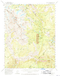 Devils Postpile 1953 topographic map thumbnail