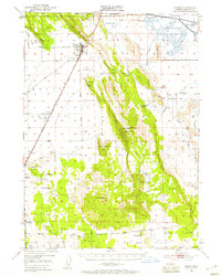 Dorris 1950 topographic map thumbnail