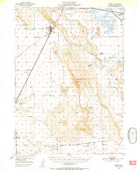 Dorris 1950 topographic map thumbnail