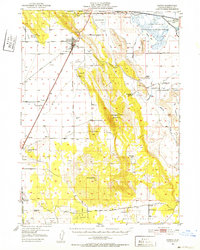 Dorris 1950 topographic map thumbnail