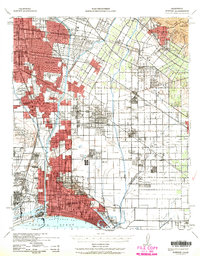 Downey 1943 topographic map thumbnail