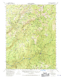 Downieville 1951 topographic map thumbnail