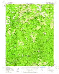 Downieville 1951 topographic map thumbnail