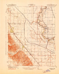 Dunnigan 1941 topographic map thumbnail