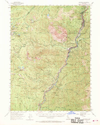 Dunsmuir 1954 topographic map thumbnail