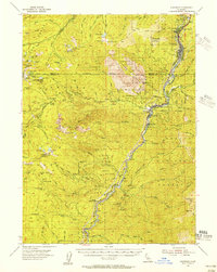 Dunsmuir 1954 topographic map thumbnail