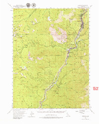 Dunsmuir 1954 topographic map thumbnail