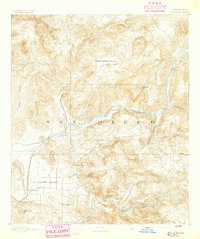 El Cajon 1893 topographic map thumbnail