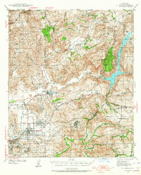 El Cajon 1939 topographic map thumbnail