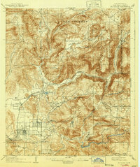 El Cajon 1903 topographic map thumbnail