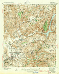 El Cajon 1947 topographic map thumbnail
