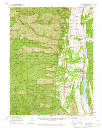 Elk Creek 1957 topographic map thumbnail