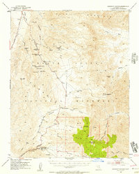 Emigrant Canyon 1952 topographic map preview