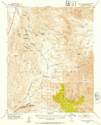 Emigrant Canyon 1952 topographic map preview