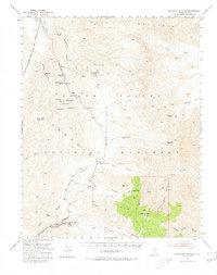 Emigrant Canyon 1952 topographic map preview