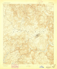 Escondido 1893 topographic map thumbnail