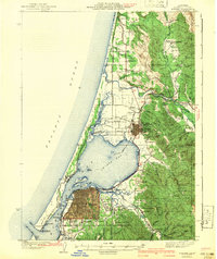 Eureka 1942 topographic map thumbnail
