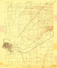 Fairoaks 1902 topographic map preview