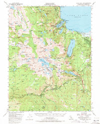 Fallen Leaf Lake topographic map thumbnail