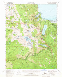 Fallen Leaf Lake 1955 topographic map thumbnail