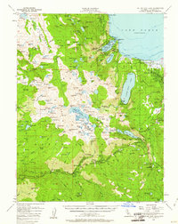 Fallen Leaf Lake 1955 topographic map thumbnail