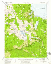 Fallen Leaf Lake 1955 topographic map preview