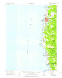 Fort Bragg 1960 topographic map thumbnail