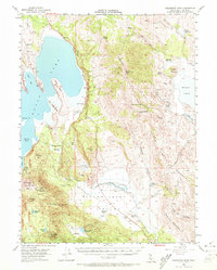 Fredonyer Peak 1954 topographic map thumbnail