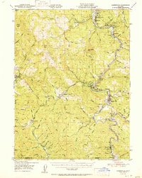 Garberville 1951 topographic map thumbnail
