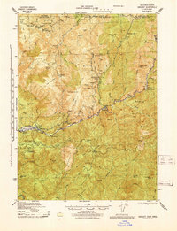 Gasquet 1945 topographic map thumbnail