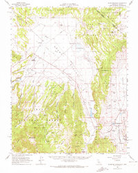 Glass Mountain 1962 topographic map thumbnail