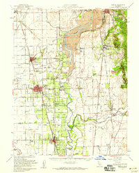 Gridley 1952 topographic map thumbnail