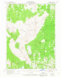 Hackamore 1952 topographic map preview