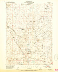 Hackamore 1952 topographic map thumbnail