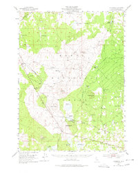 Hackamore 1952 topographic map thumbnail