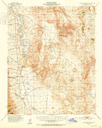 Haiwee Reservoir 1951 topographic map thumbnail
