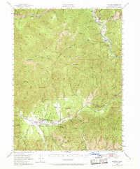 Hayfork 1951 topographic map preview