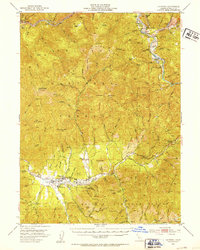 Hayfork 1951 topographic map thumbnail