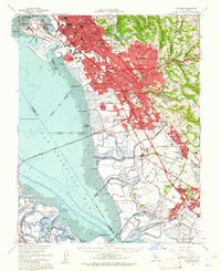Hayward 1959 topographic map thumbnail