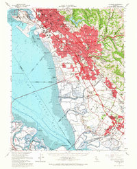 Hayward 1959 topographic map thumbnail