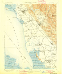 Haywards 1899 topographic map thumbnail