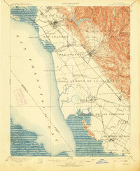 Haywards 1899 topographic map thumbnail